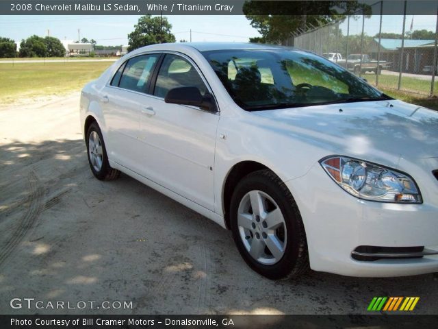 2008 Chevrolet Malibu LS Sedan in White