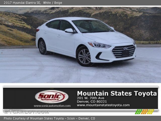 2017 Hyundai Elantra SE in White