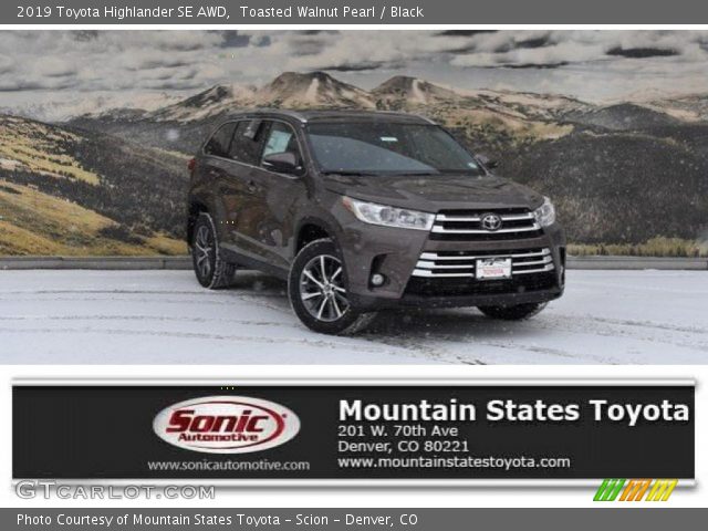 2019 Toyota Highlander SE AWD in Toasted Walnut Pearl