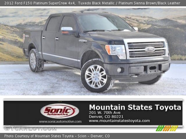 2012 Ford F150 Platinum SuperCrew 4x4 in Tuxedo Black Metallic