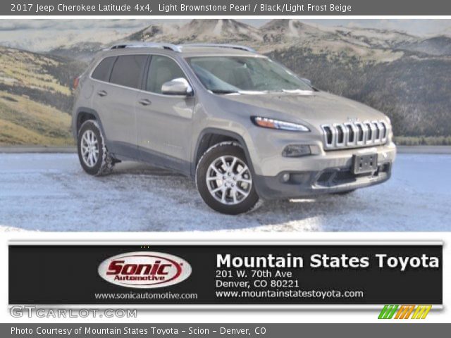 2017 Jeep Cherokee Latitude 4x4 in Light Brownstone Pearl