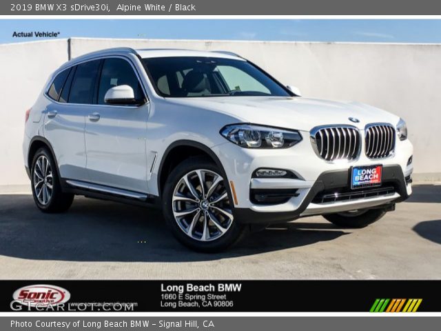 2019 BMW X3 sDrive30i in Alpine White
