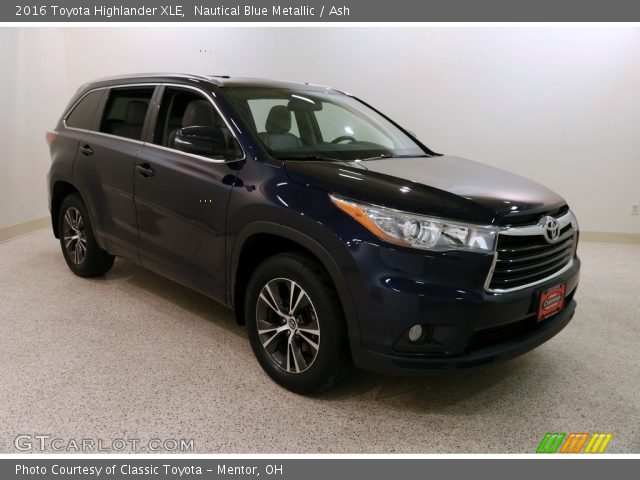 2016 Toyota Highlander XLE in Nautical Blue Metallic