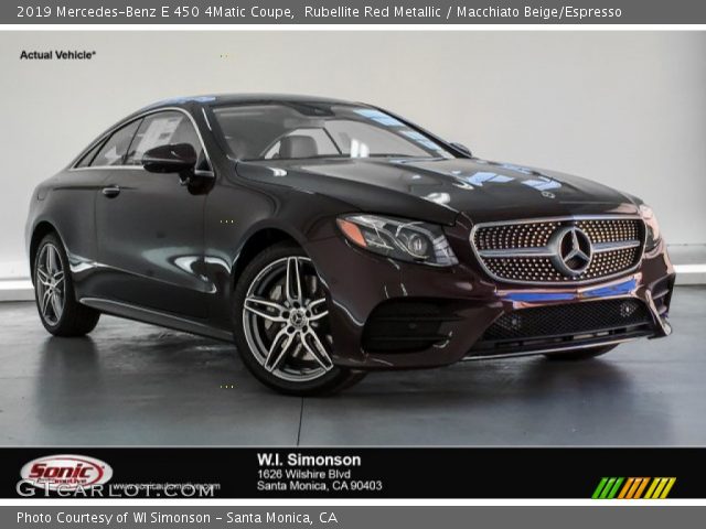 2019 Mercedes-Benz E 450 4Matic Coupe in Rubellite Red Metallic