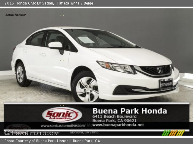 2015 Honda Civic LX Sedan in Taffeta White