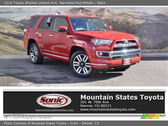 2016 Toyota 4Runner Limited 4x4 in Barcelona Red Metallic