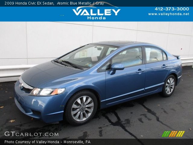 2009 Honda Civic EX Sedan in Atomic Blue Metallic