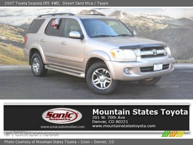 2007 Toyota Sequoia SR5 4WD in Desert Sand Mica
