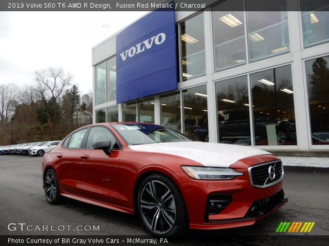 2019 Volvo S60 T6 AWD R Design in Fusion Red Metallic