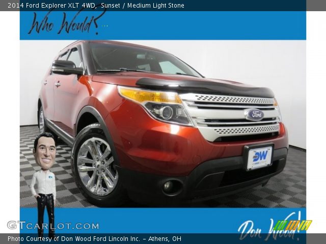 2014 Ford Explorer XLT 4WD in Sunset