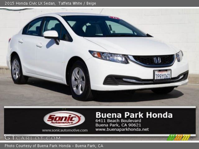 2015 Honda Civic LX Sedan in Taffeta White