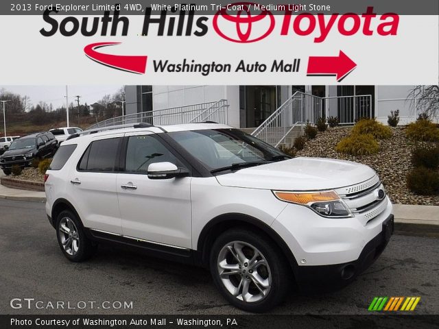 2013 Ford Explorer Limited 4WD in White Platinum Tri-Coat
