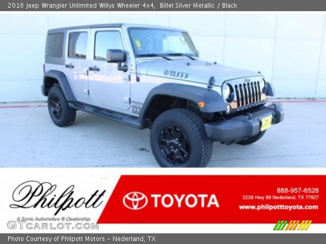 2016 Jeep Wrangler Unlimited Willys Wheeler 4x4 in Billet Silver Metallic