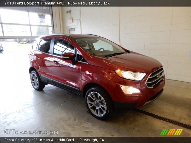 2018 Ford EcoSport Titanium 4WD in Ruby Red