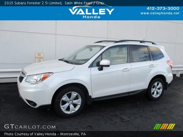 2015 Subaru Forester 2.5i Limited in Satin White Pearl