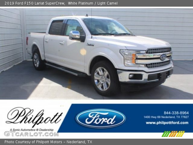 White Platinum 2019 Ford F150 Lariat Supercrew Light