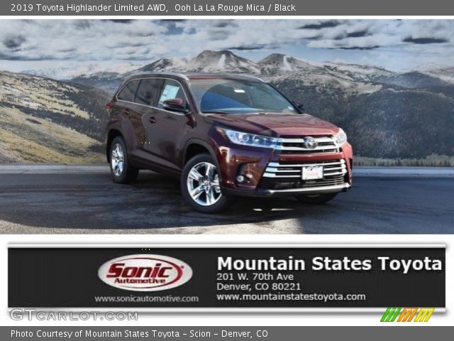 2019 Toyota Highlander Limited AWD in Ooh La La Rouge Mica