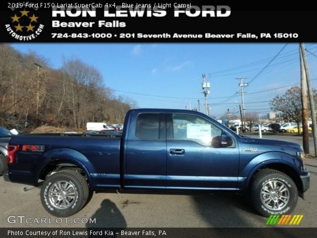 2019 Ford F150 Lariat SuperCab 4x4 in Blue Jeans