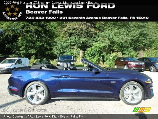 2019 Ford Mustang GT Premium Convertible in Kona Blue
