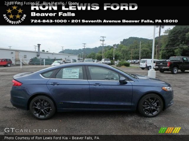 2018 Ford Fusion SE in Blue Metallic