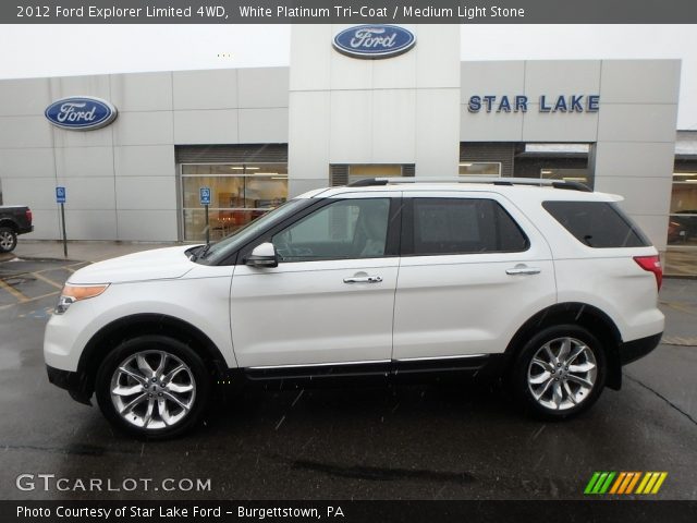 2012 Ford Explorer Limited 4WD in White Platinum Tri-Coat