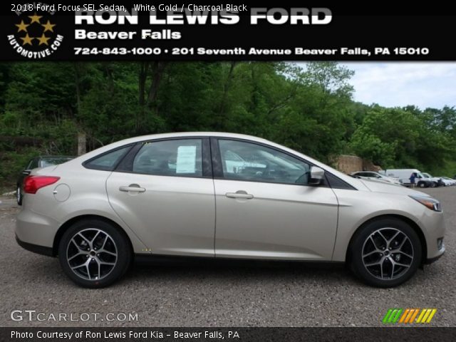 2018 Ford Focus SEL Sedan in White Gold