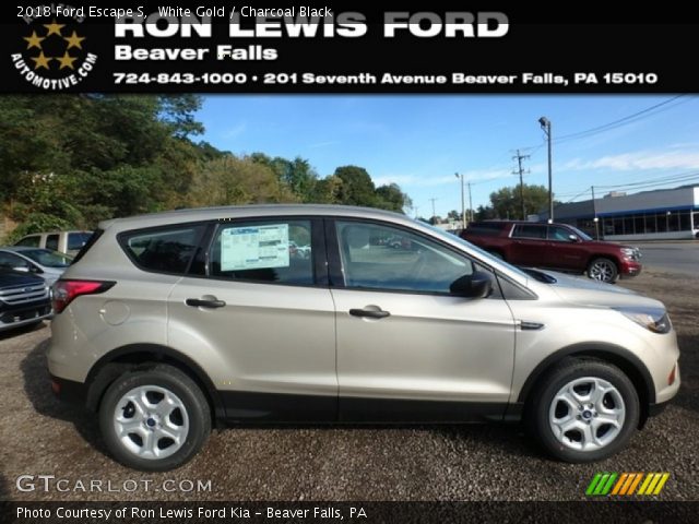 2018 Ford Escape S in White Gold