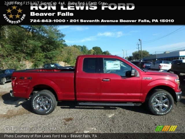 2018 Ford F150 XLT SuperCab 4x4 in Ruby Red