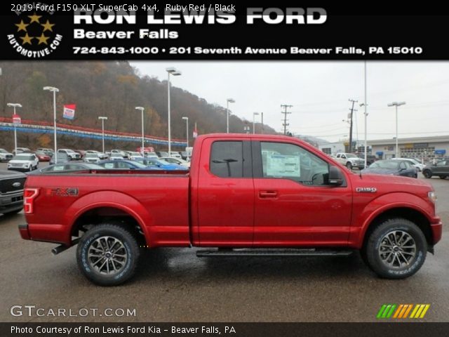 2019 Ford F150 XLT SuperCab 4x4 in Ruby Red