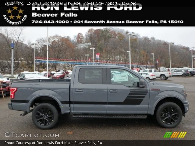 2019 Ford F150 XLT Sport SuperCrew 4x4 in Abyss Gray