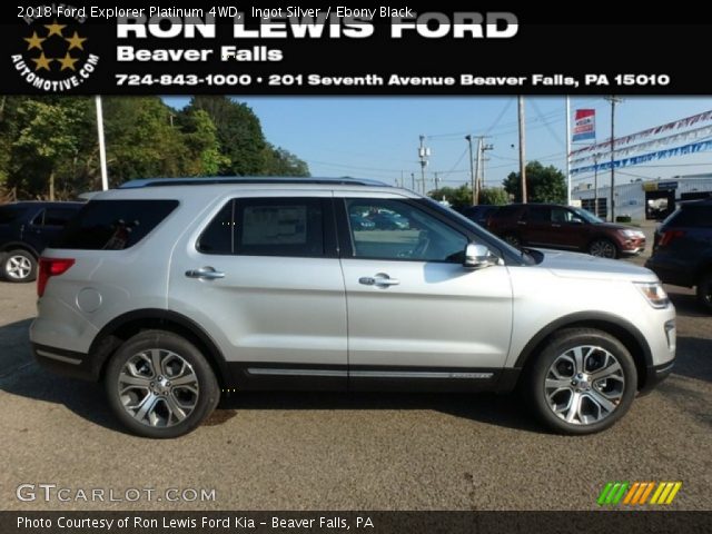 2018 Ford Explorer Platinum 4WD in Ingot Silver