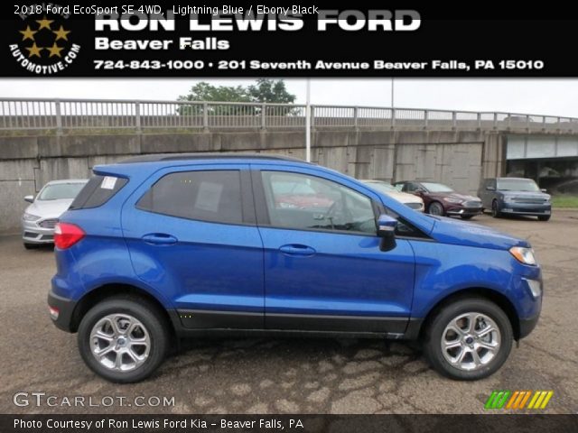 2018 Ford EcoSport SE 4WD in Lightning Blue