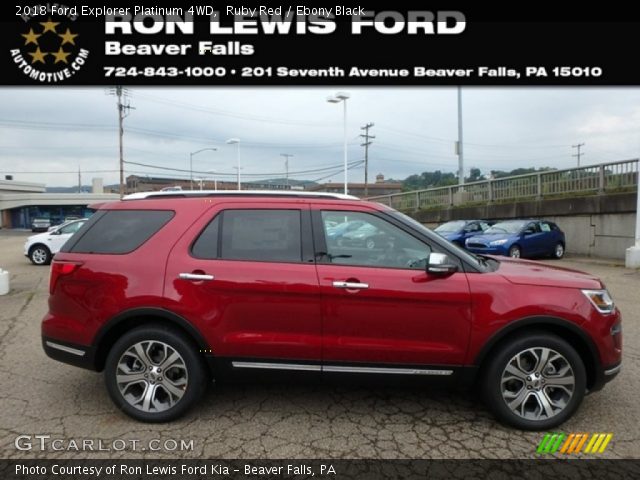 2018 Ford Explorer Platinum 4WD in Ruby Red