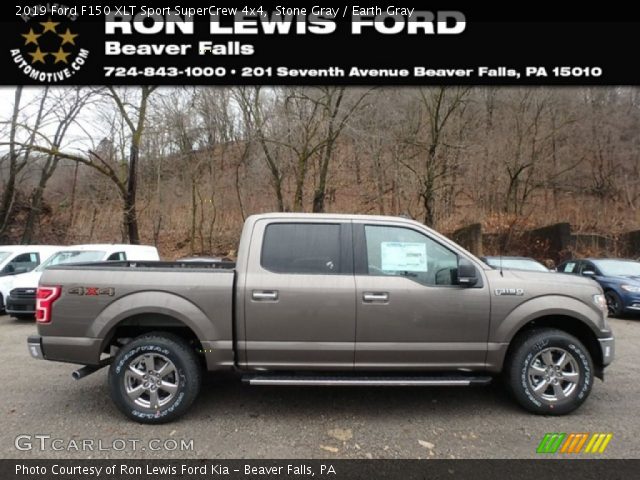 2019 Ford F150 XLT Sport SuperCrew 4x4 in Stone Gray