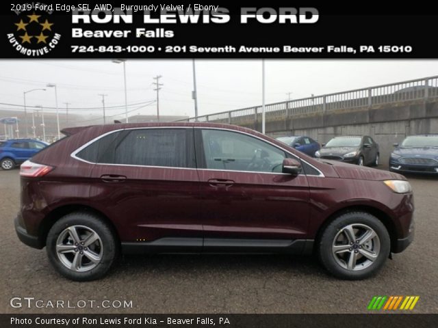 2019 Ford Edge SEL AWD in Burgundy Velvet