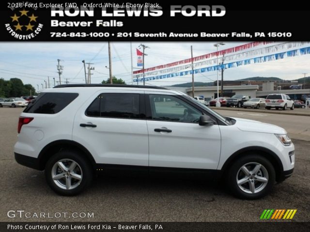 2018 Ford Explorer FWD in Oxford White