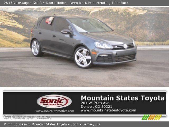2013 Volkswagen Golf R 4 Door 4Motion in Deep Black Pearl Metallic
