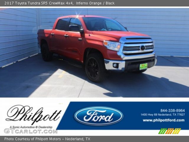 2017 Toyota Tundra SR5 CrewMax 4x4 in Inferno Orange