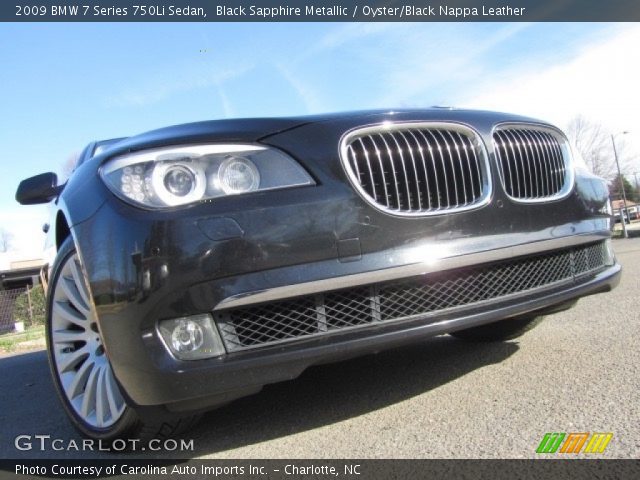 2009 BMW 7 Series 750Li Sedan in Black Sapphire Metallic