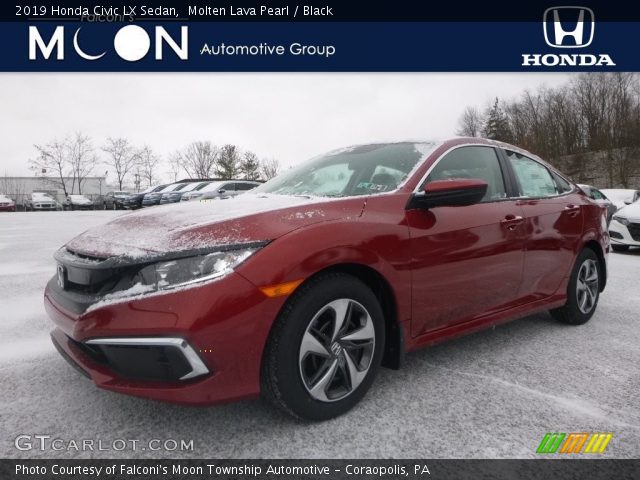 2019 Honda Civic LX Sedan in Molten Lava Pearl