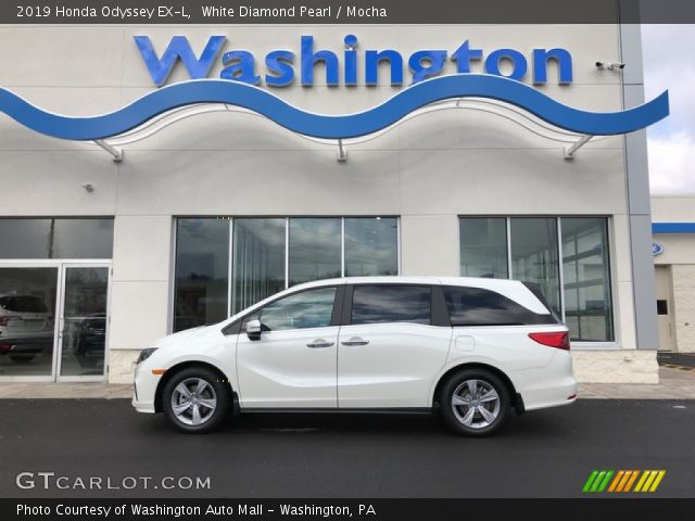 2019 Honda Odyssey EX-L in White Diamond Pearl