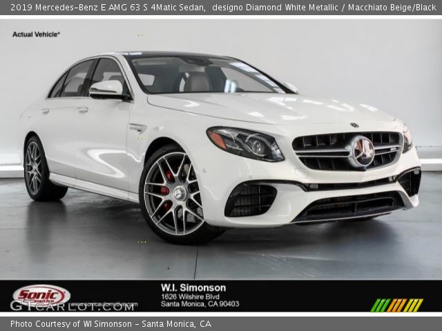 2019 Mercedes-Benz E AMG 63 S 4Matic Sedan in designo Diamond White Metallic