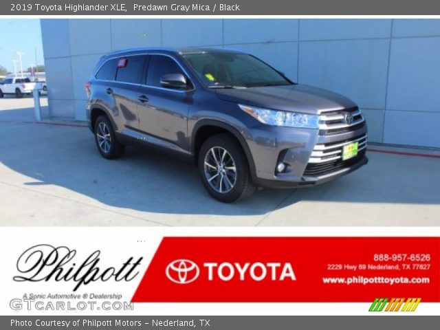 2019 Toyota Highlander XLE in Predawn Gray Mica