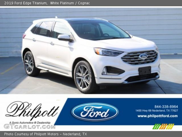 2019 Ford Edge Titanium in White Platinum