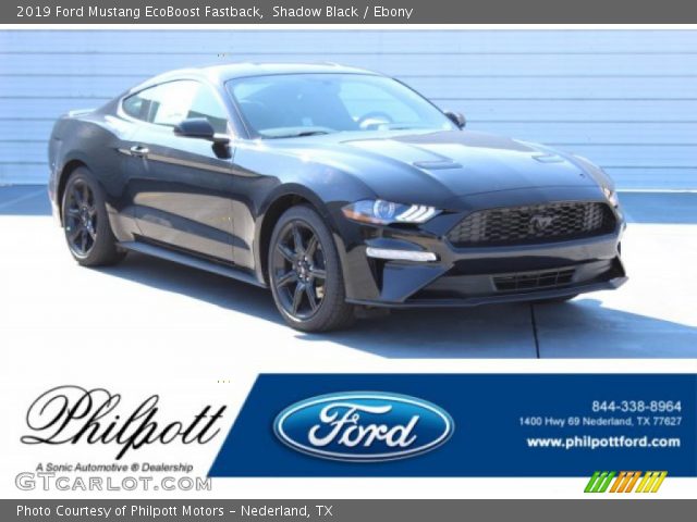2019 Ford Mustang EcoBoost Fastback in Shadow Black
