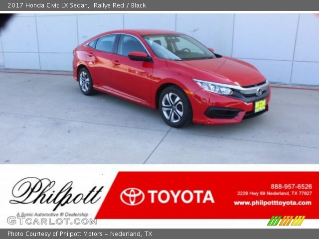 2017 Honda Civic LX Sedan in Rallye Red