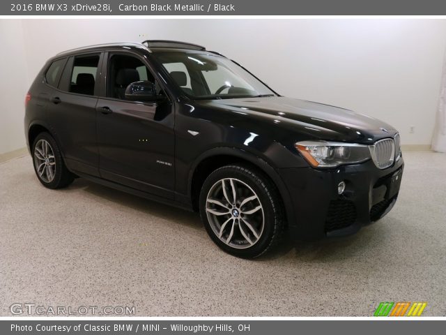 2016 BMW X3 xDrive28i in Carbon Black Metallic
