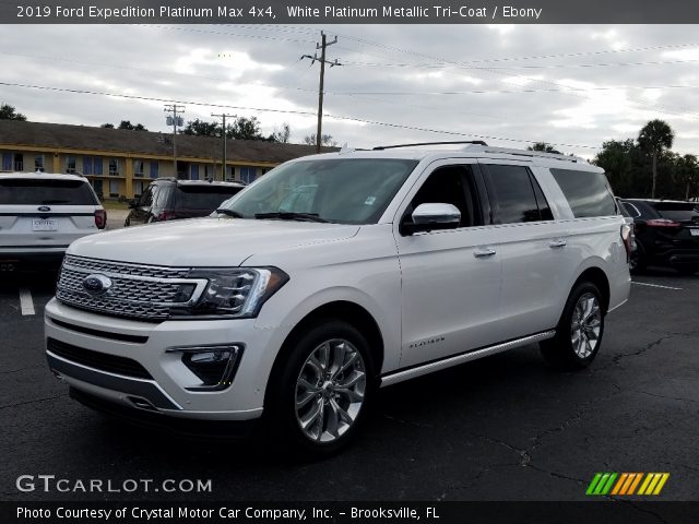 2019 Ford Expedition Platinum Max 4x4 in White Platinum Metallic Tri-Coat