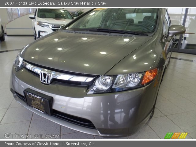 2007 Honda Civic LX Sedan in Galaxy Gray Metallic