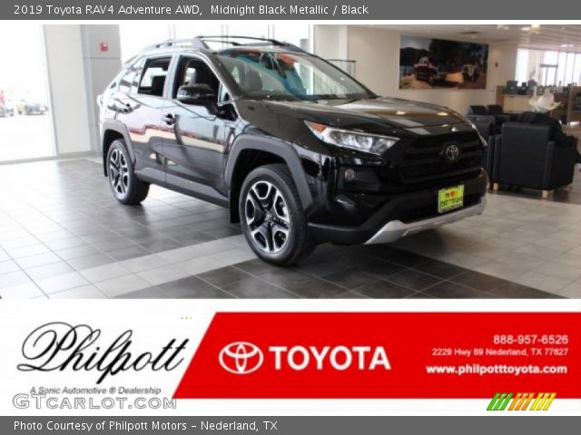 2019 Toyota RAV4 Adventure AWD in Midnight Black Metallic